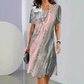 Vintage Farbverlauf Kleid