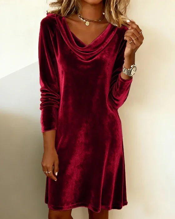 Luna| Abito in velluto elegante