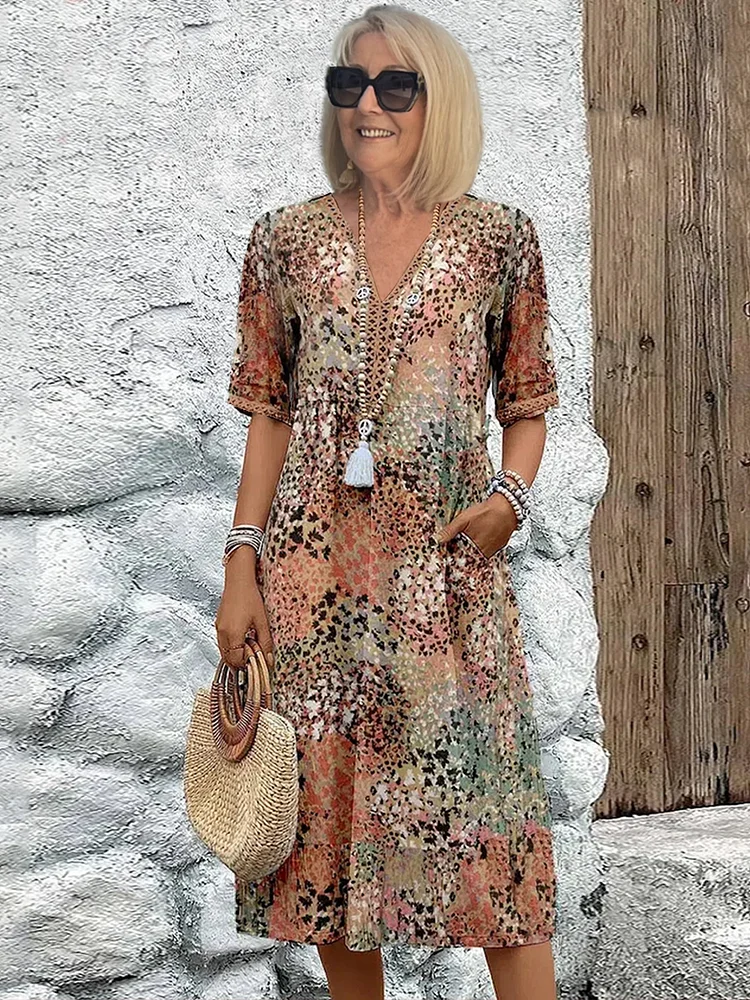 Rachel | Vestido Midi Vibrante