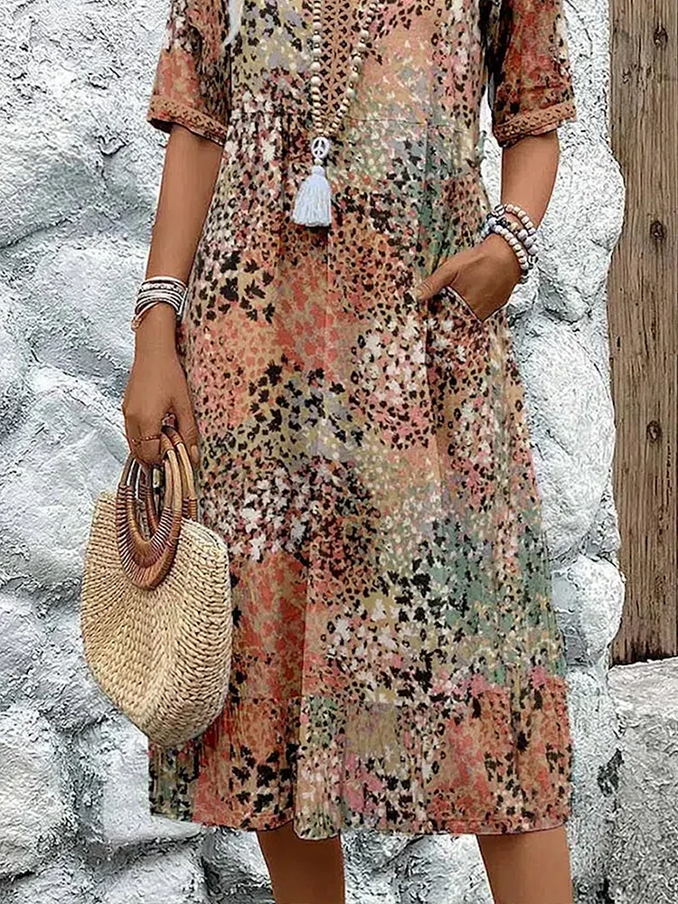 Rachel | Vestido Midi Vibrante