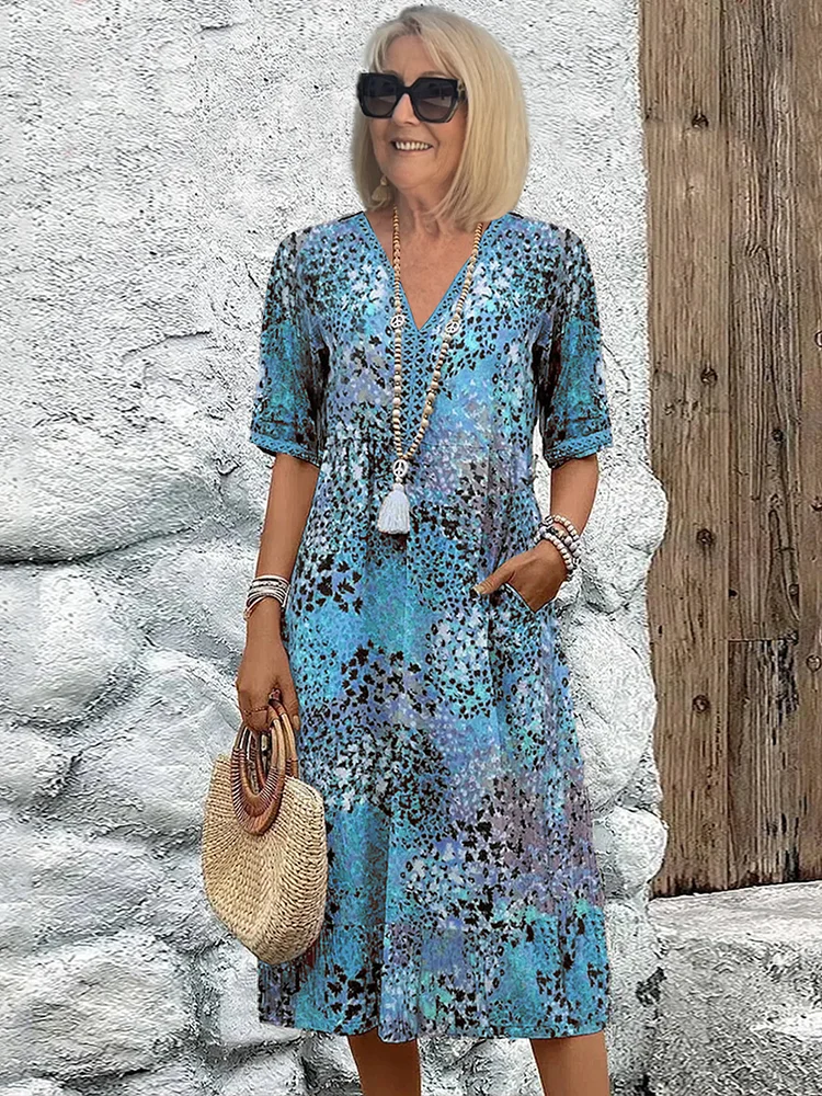 Rachel | Vestido Midi Vibrante