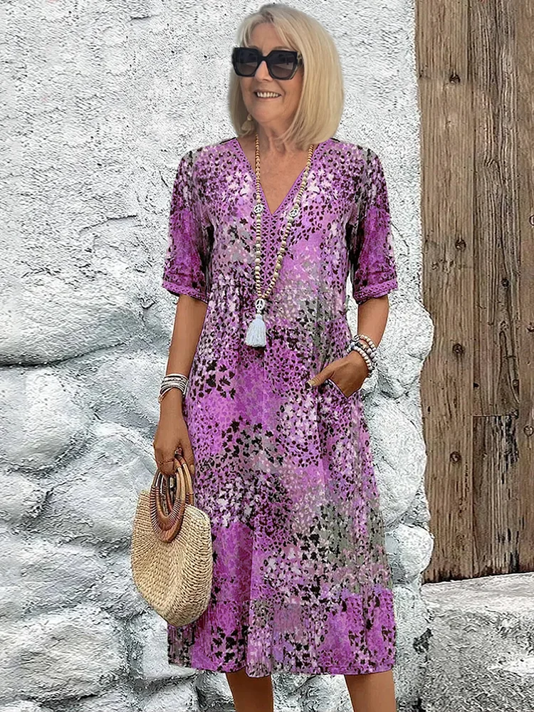 Rachel | Vestido Midi Vibrante