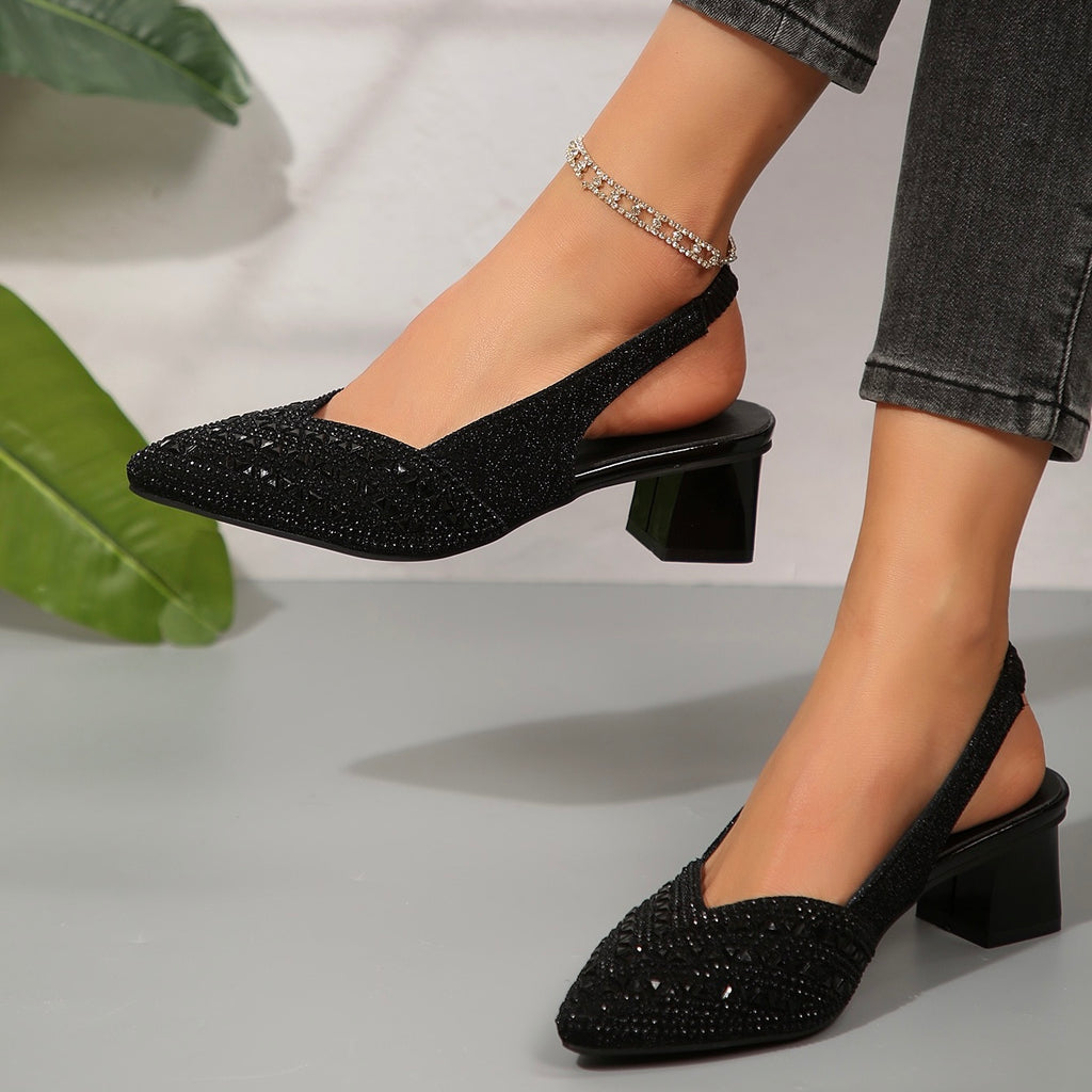 Valentina | Sandali Eleganti con Strass Luminosi