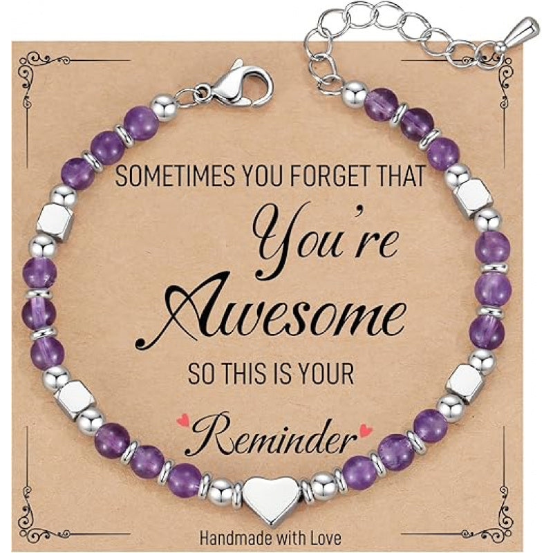 Bohemian Herz Perlenarmband