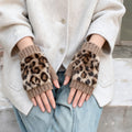 Warme Handschuhe Mit Leopardenmuster