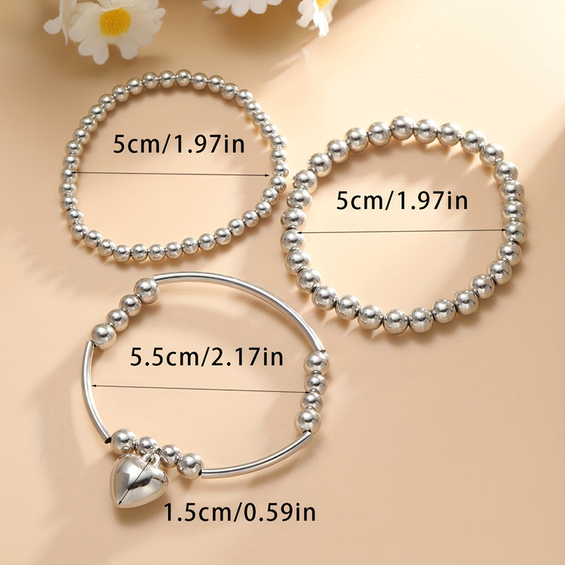 Herz Perlenarmband