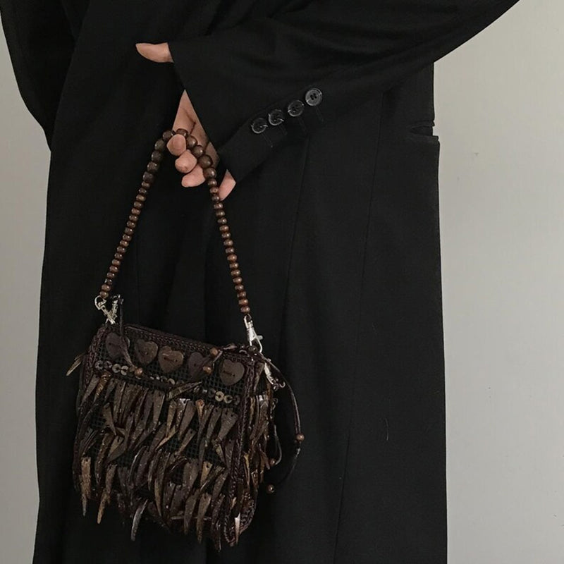 Böhmische Tasche Mit Vintage-Quasten