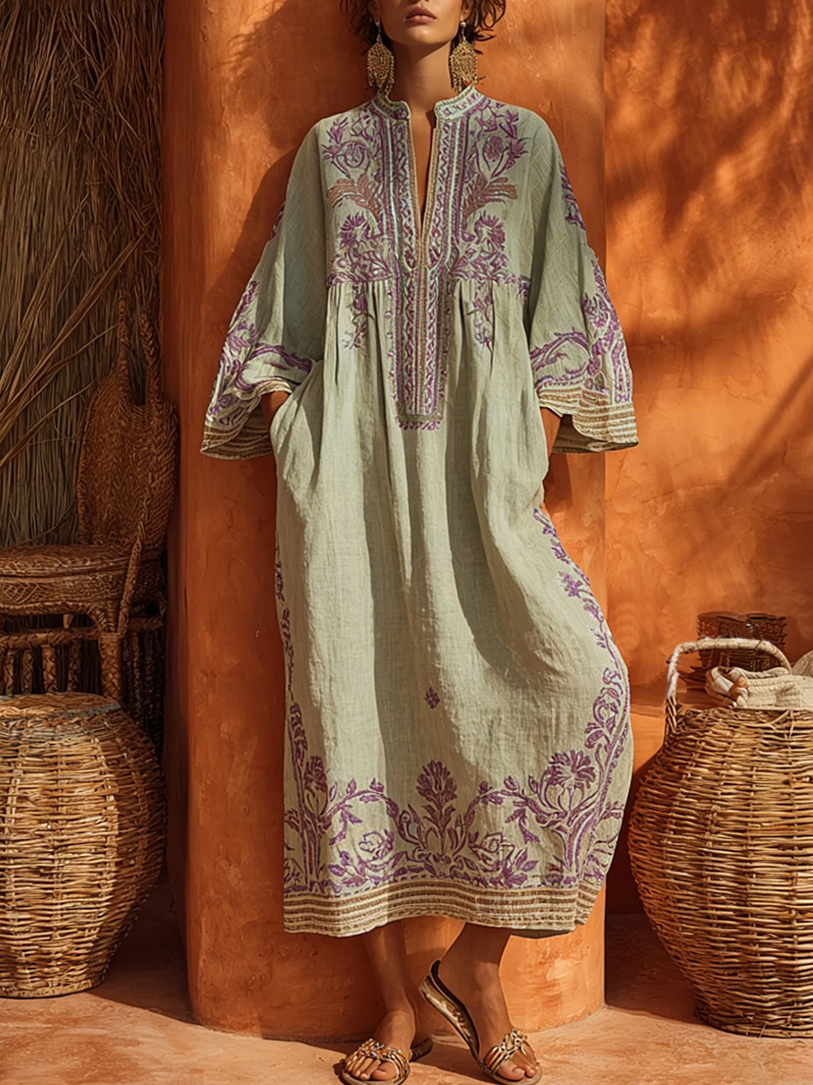 Zahara | Elegante Abito Maxi Floreale
