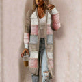 Gestreifter Lässiger Cardigan