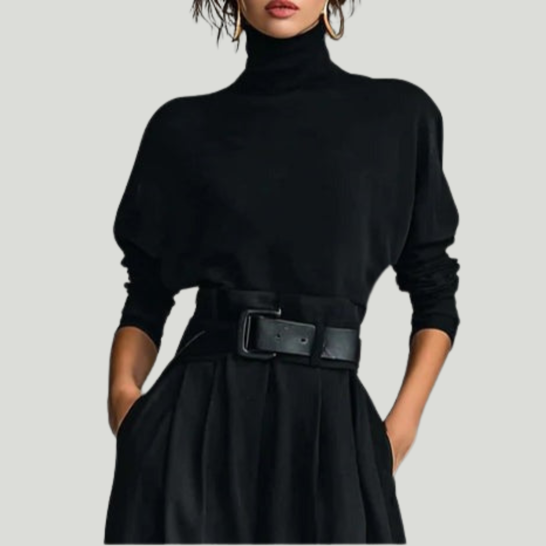 Julia | Conjunto de cuello alto y pantalón recto
